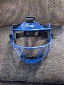 Champion Sports Softball YOUTH Pitcher's / Fielder's Mask, Wide Vision, Blue - Picture 1 of 3