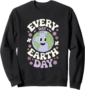 earth day planet anniversary earth day everyday women 2025 Sweatshirt - Picture 1 of 8