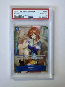 Nami ONE PIECE ENGLISH Emperors in the New World OP09-050 Alternate Art PSA 10 - Picture 1 of 10