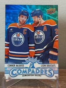 2025-26 Upper Deck Series 1 Compadres McDavid Draisaitl #CM-2 Edmonton Oilers - Picture 1 of 2