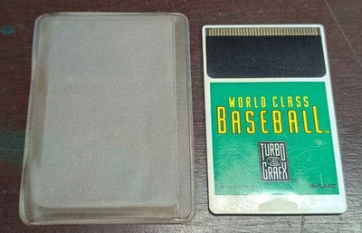 Vintage 1989 Hudson Soft World Class Baseball (Turbo Grafx 16) HuCard *ONLY* - Image 1 of 2
