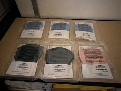 Enerplex Lot of 5 Reusable Face Mask Blue M X3 Rose Gold L  X1 Olive L  X2 - Image 1 of 4