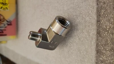 HAM-LET, ELBOW 1/4 FNPT X 1/8 MNPT ,STREET ELBOW, 116_1/4X1/8, 03001122 - Image 1 of 3