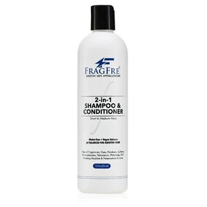 FRAGFRE 2 in 1 Shampoo and Conditioner 12 oz - Fragrance Free Conditioning Sh... - Picture 1 of 9