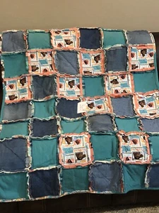Disney Moana And Maui Rag Quilt-New! - Picture 1 of 3