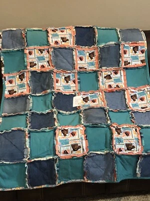 Disney Moana And Maui Rag Quilt-New! - Image 1 of 3