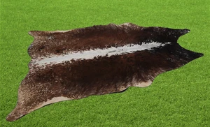 Tappeto in vera pelle di mucca 100% tappeto pelle 18,03 piedi quadrati (53"x49") A-746 - Foto 1 di 3