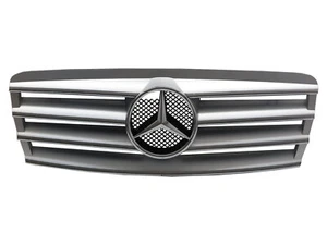 W210 1995-1999 Pre-Facelif GRILLE/GRILL 4FIN CHROME/SILVER for Mercedes-Benz V2 - Picture 1 of 5