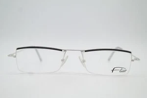 Vintage Brille Flair 451 Silber Schwarz Halbrand Brillengestell eyeglasses - Bild 1 von 6