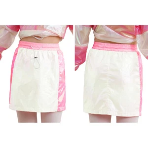 Kids Girls Underskirt Stage Skort Sport Skirt Color Block Skirts Drawstring - Picture 1 of 54