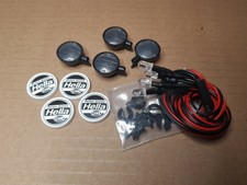 4 Led Spot Lights 'Hella' White Rally 1/10 RC MK1/MK2 Escort Tamiya