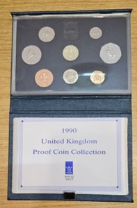 1990 Royal Mint UK Proof Coin Set - Picture 1 of 6
