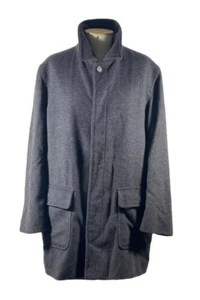 Brioni Manteau En Laine Pour Homme Taille L Couleur Gris Très Bon État - Imagen 1 de 6