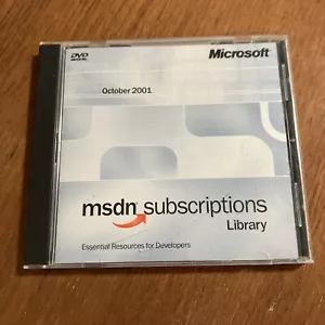 Microsoft Developer Network MSDN Subscriptions Library October 2001 - Picture 1 of 2