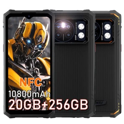 HOTWAV Cyber 13 Pro Outdoor Handy 20GB+256GB 10800mAh 4G Smartphone ohne Vertrag - Bild 1 von 4