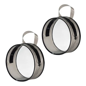 2Pcs Round Cosmetic Bags Portable Travel Large Capacity Bags Makeup Holders - Picture 1 of 9