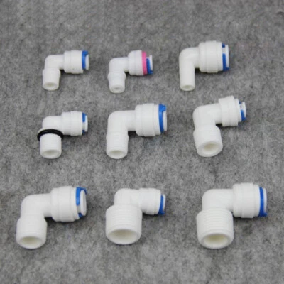 Elbow Connect Water Purifiers Tube Fittings For Reverse Osmosis Valve Filter - Image 1 of 3