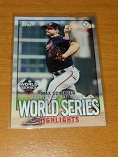 NATIONALS MAX SCHERZER 2020 TOPPS STICKERS WORLD SERIES #7 (BRANDON BELT BACK)