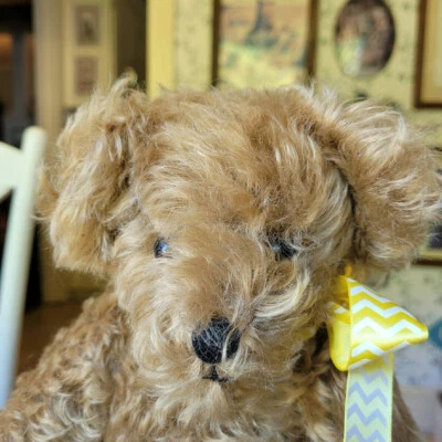 Oso de peluche edición limitada marrón claro Mohair Dean's Rag Book #181 Reino Unido 19 pulgadas usado en excelente estado Foto 1 de 4