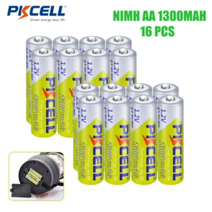 16PCS AA Rechargeable Batteries Ni-Mh 1300mAh 1.2v For Garden Solar Light Lamp - Picture 1 of 9