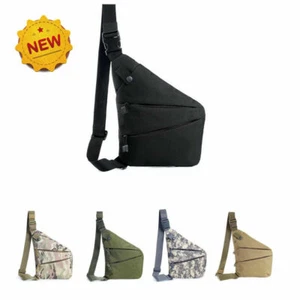 Men Tactical Shoulder Bag Outdoor Sling Chest Pack Military Molle Backpack Pouch - Picture 1 of 16