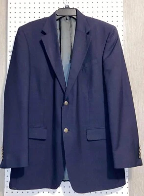 Chaqueta Blazer Oscar De La Renta Negra 42R Botones Dorados Foto 1 de 4