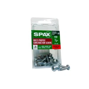 SPAX 4111010500202 Indoor Phillips/Square Multi-Purpose Screws No.10x3/4 L in. - Picture 1 of 3