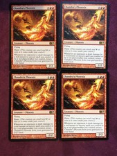 X4 chandra's phoenix m12 mtg magic (see scan)