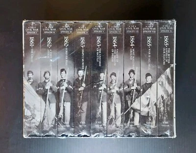 The Civil War Complete Set by Ken Burns Time Life 9-VHS Tapes 1989 U.S. History - Image 1 of 4