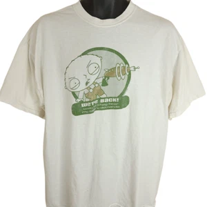Vintage Family Guy T Shirt Mens Size XL White Y2K Stewie Were Back - Picture 1 of 9