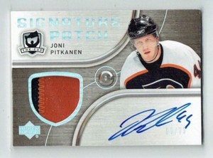 05-06 UD Upper Deck The Cup Signature Patches  Joni Pitkanen  /75  Patch  Auto