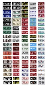 1/18 scale model car assorted USA Missouri license plates state tags 1:18 - Picture 1 of 1