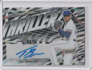 2022 Leaf Metal Taj Bradley ZEBRA WAVE Autograph Auto Rc #d 1/5 Rays - Picture 1 of 2