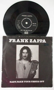 Frank Zappa, "Baby, Take Your Teeth Out" / "Steve's Spanking", 45 Picture Sleeve - Picture 1 of 2