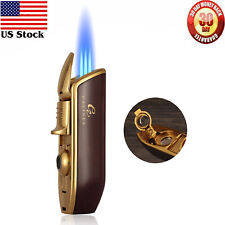 Galiner Cigar lighter 3 Torch JET Flame Cigarette Lighter With Cigar Punch Red