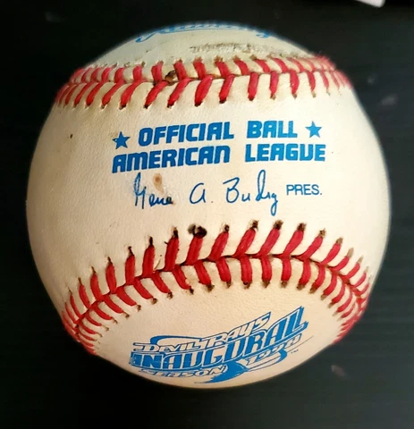 1998 Tampa Bay Devil Rays Inaugural Season game used American League baseball Cover