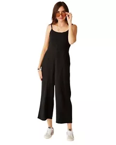 Carve Designs Knox Gauze Women's Jumpsuit, Black, Medium - Picture 1 of 3