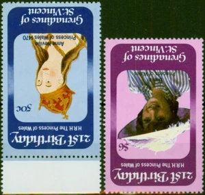 Grenadines St Vincent 1982 21st Birthday Princess of Wales 50c & $6 SG229w & ... - Picture 1 of 1