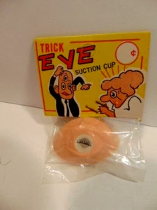 old novelty plastic "flicker" type eye (opens/ closes); in package; Hong Kong - Picture 1 of 7