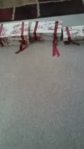 Vintage 3 red ribbon storary boxes - Picture 1 of 6