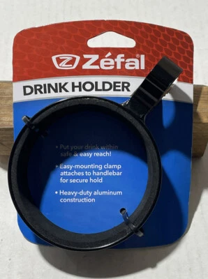 Jaula para botellas de agua montada en manillar Zefal aluminio negro *Nuevo* Foto 1 de 3