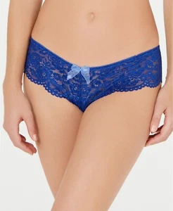 b.tempt'd 945144 CIAO BELLA Lace TANGA ~ SURF THE WEB BLUE ~ S ~ NWT ~ MSRP $19 - Picture 1 of 4