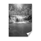 A5 - BW - Hidden Waterfall Forest Tropical Print 14.8x21cm 280gsm #36136