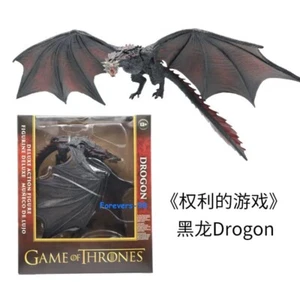 Película Juego de Tronos Daenerys Targaryen Dragón Negro Drogon Figura Estatua - Imagen 1 de 7