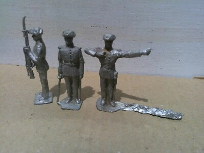 Authenticast Erie HE, 3x soldiers, 54MM lead unpainted recast - Image 1 of 2