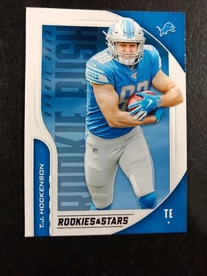 T.J. HOCKENSON 2019 Rookies & Stars ROOKIE RUSH #RR-TH  Detroit Lions - Image 1 of 2