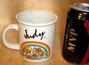 "JUDY" [NAME VON: "JUDY" ], Keramik Kaffeetasse / Becher, VINTAGE #1983 Jahr - Bild 1 von 9