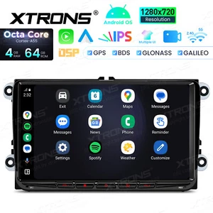 9" 4+64GB Android 14 Car Radio Stereo GPS CarPlay for VW Jetta Passat Golf MK5 6 - Picture 1 of 19