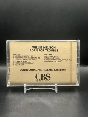 Willie Nelson - Born for Trouble / Cassette / Rare /Promo/ Sealed / Pre-Release - Image 1 of 3