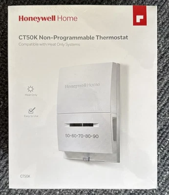 Honeywell CT50K1002 Standard Heat-Only Manual Thermostat, Non Programmable - Image 1 of 4